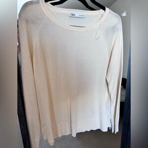 Zara white top